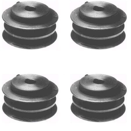 Aic Replacement Parts 4 Cast Iron Double Drive Pulleys 48199 482645 For Scag Commercial Lawn Mower DRF30-1573_X4